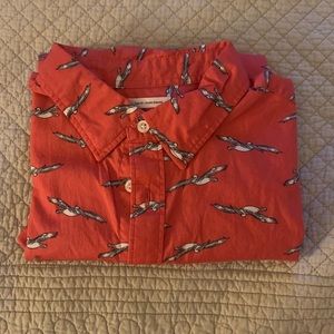 Men’s Short Sleeve Seagull Button Down